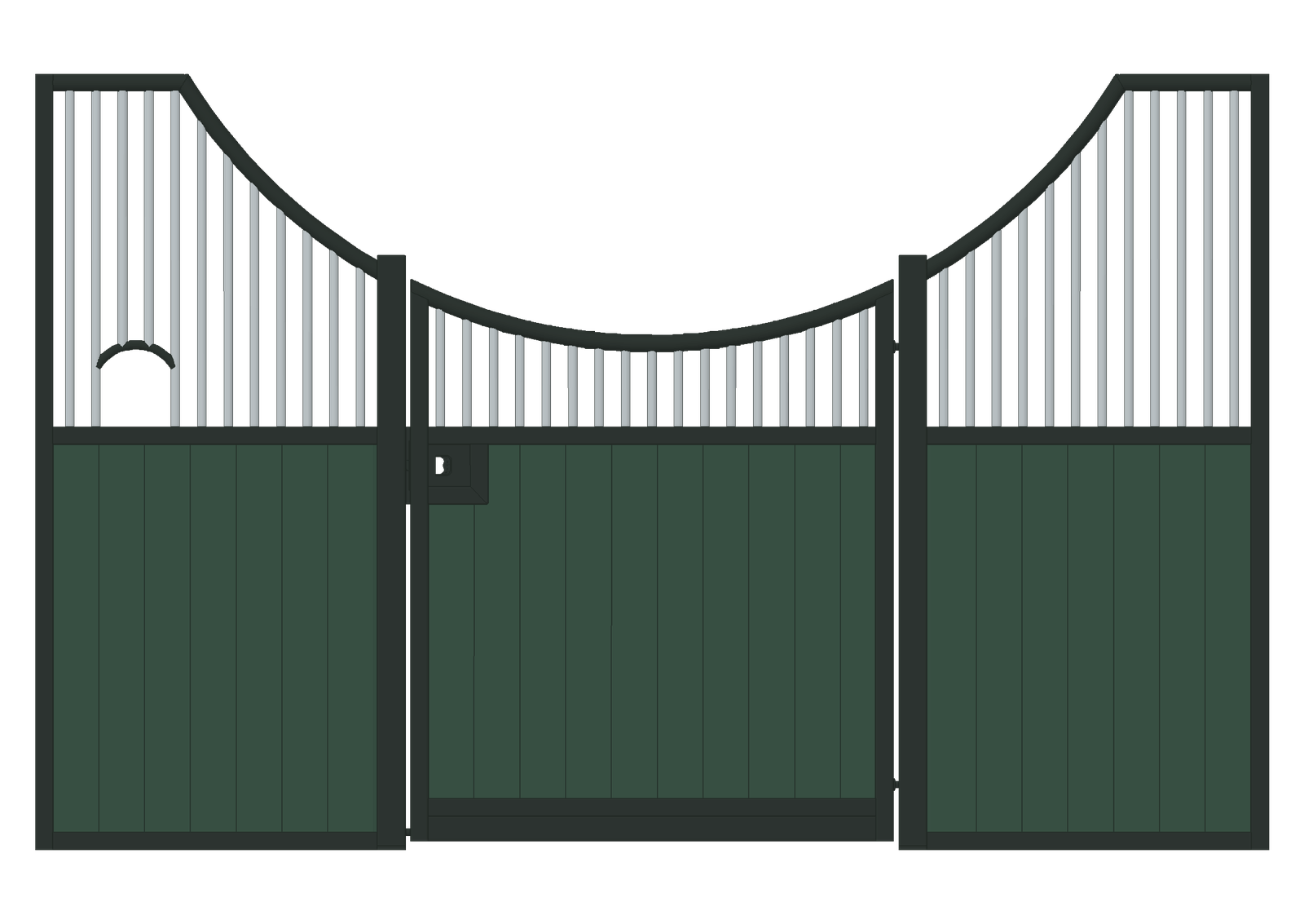 Tekening van het Élan front